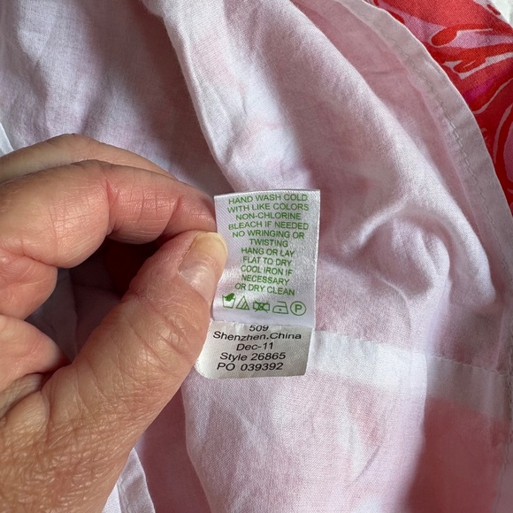 Lilly Pulitzer strapless dress size 2 - Picture 8 of 8